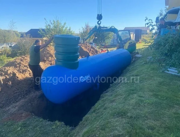Установка подземного газгольдера Медведь для дома в Орехово-Зуево